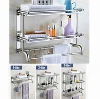 Image result for Towel Racks with Shelves
