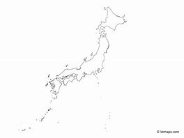 Image result for Plain Map of Japan