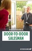 Image result for Door to Door Salesman Go Away. Sign