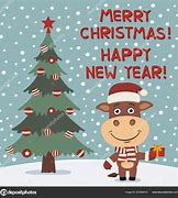 Image result for Merry Christmas and Happy New Year Cartoon