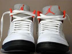 Image result for Jordan 5 White and Orange