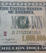 Image result for 1 Million Dollar Bill USA