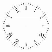 Image result for Square Clock Face without Hands