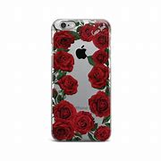 Image result for iPhone SE Phone Case Clear Red Rose