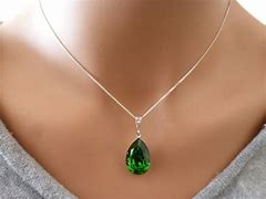 Image result for Glow in the Dark Green Crystal Necklace