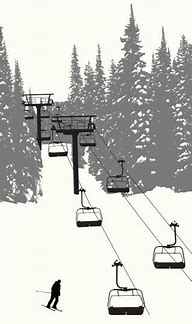Image result for Chair Lift Drawing