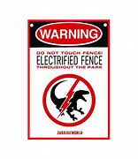 Image result for Jurassic Park Fence Sign