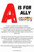 Image result for Picture of Kids Being an Ally