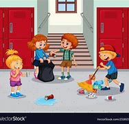 Image result for Students Cleaning Classroom Clip Art