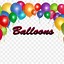 Image result for One Balloon Clip Art