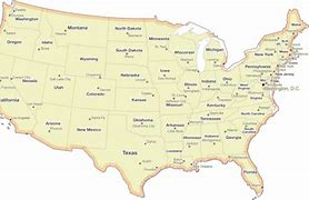 Image result for United States Map with Borders