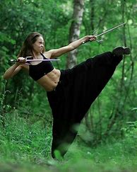Image result for Women in Martial Arts Poses