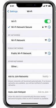Image result for Wi-Fi Settings On iPhone