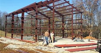 Image result for Steel Frame Pole Barn