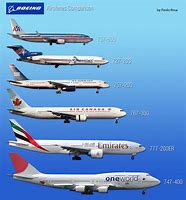 Image result for Plane Sizes Chart