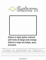 Image result for Saturn Worksheet