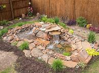 Image result for Building a Garden Pond Waterfall