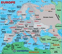 Image result for Current Map of Western Europe with Major Cities