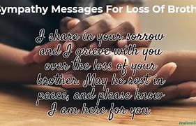 Image result for Sympathy Messages Loss of Brother