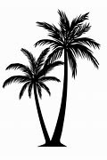 Image result for Black and White Palm Tree Silhouette