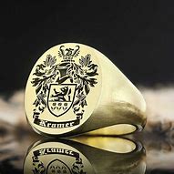 Image result for Family Crest Rings Gold Brown