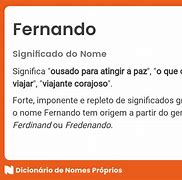 Image result for Significado De Fernando