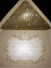 Image result for Wedding Invitation Gold Paper