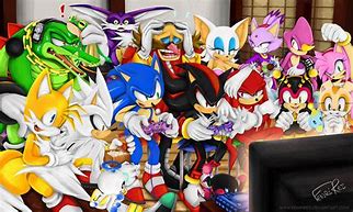 Image result for Sonic Shadow Silver Knuckles and Amy