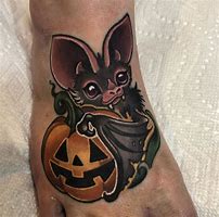 Image result for Scary Bat Tattoo
