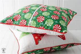 Image result for Quilted Christmas Pillows