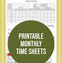 Image result for Monthly Time Card Template