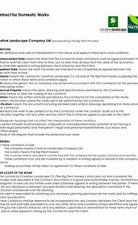 Image result for Landscape Maintenance Contract Template