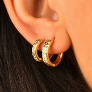 Image result for Men's Gold Earrings