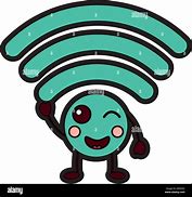 Image result for Wi-Fi Cartoon with Face