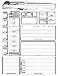 Image result for Dnd Character Sheet DBZ