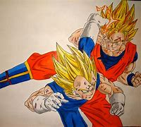 Image result for Dragon Ball Z Goku vs Vegeta Drawings