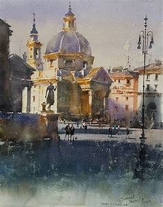 Prafull Sawant | Venice painting, Watercolor landscape, Urban landscape