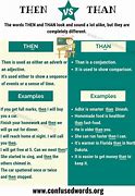 Image result for The Difference Between Then and Than