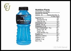 Image result for Blue Powerade Nutrition Facts