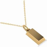Image result for Gold Bar Pendant Necklace