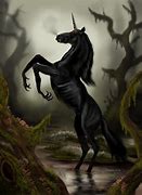 Image result for Black Unicorn Painting