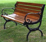 Image result for Outdoor Wood Backless Bench