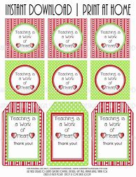 Image result for Free Printable Teacher Gift Tags