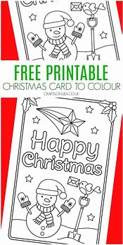 Image result for Free Printable Snowman Christmas Cards