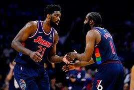 Image result for Embiid Height James Harden