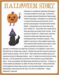 Image result for Halloween Story Worksheets
