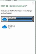 Image result for One Drive Autosave Settings