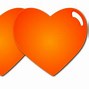 Image result for Orange Heart Emoji No Background