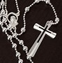Image result for Silver Rosary Beads