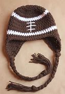 Image result for Crochet Football Hat Free Pattern